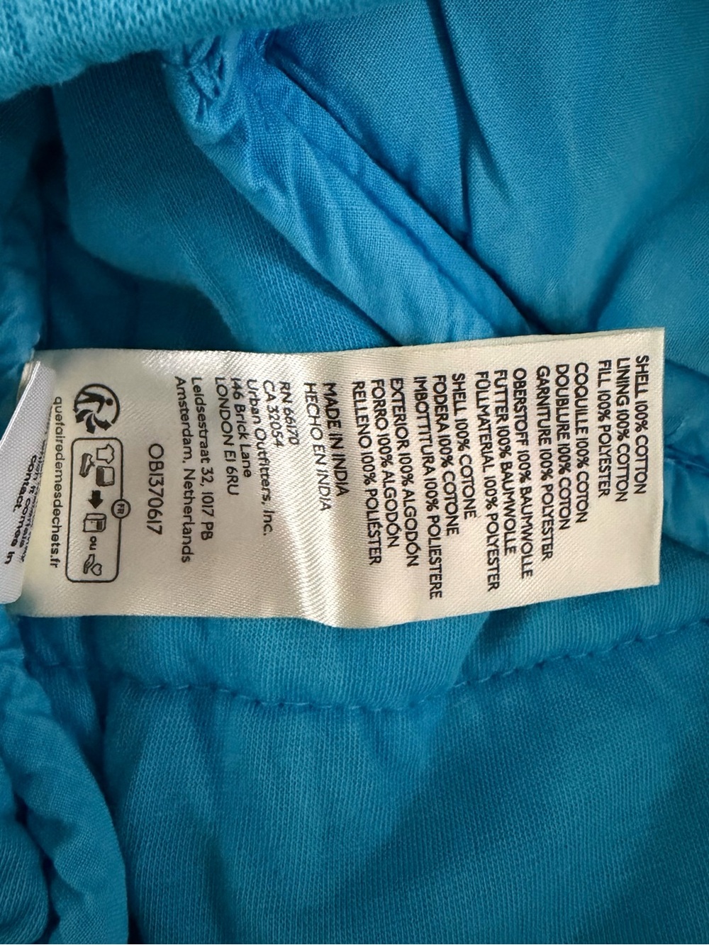 NWT Free People Dolman Quilted Knit Mali Blue Oversized Zip Up Jacket - Picture 7 of 7
